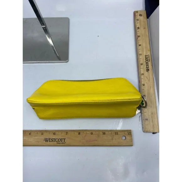 Lauren Ralph Lauren Women's Yellow Cosmetic Bag - Picture 4 of 6